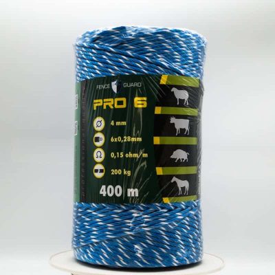 Fence-Guard-PRO6-Villanypásztor-vezeték-4mm-Kék-400m-200Kg-015-Ωm-6db-vezetőszál-new-version-2